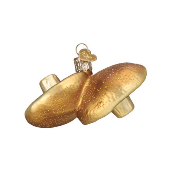Old World Christmas Glass Blown Ornament for Christmas Tree, Portobello Mushrooms