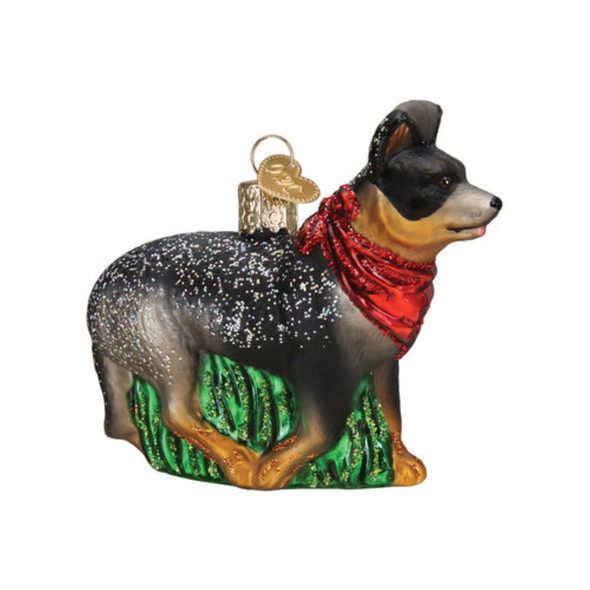 Old World Christmas Glass Blown Ornament for Christmas Tree, Australian Cattle Dog