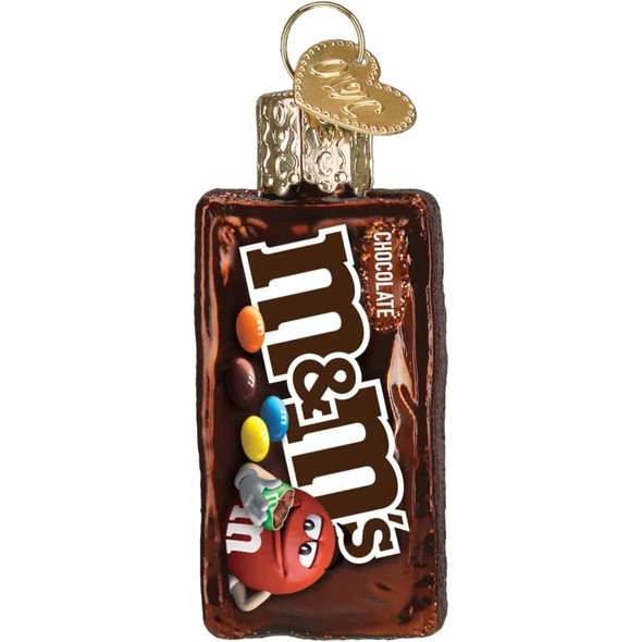 Old World Christmas Mini Blown Glass Ornament for Christmas Tree, M&M's Bag