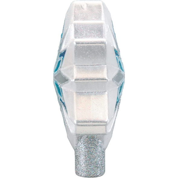 Old World Christmas Glass Blown Snowflake Tree Topper Blue, 7"