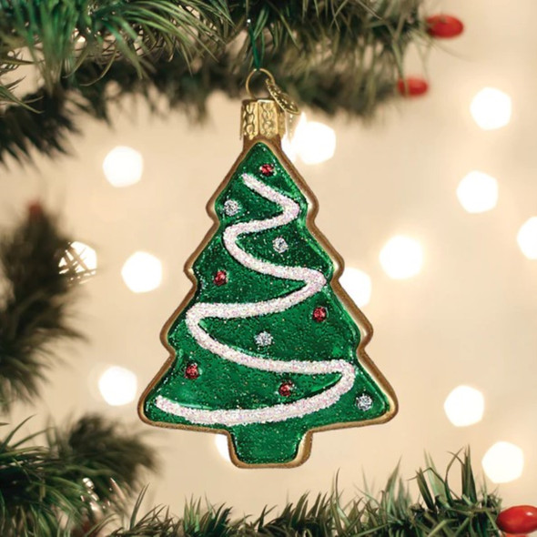 Old World Christmas Glass Blown Ornament for Christmas Tree, Christmas Tree Sugar Cookie