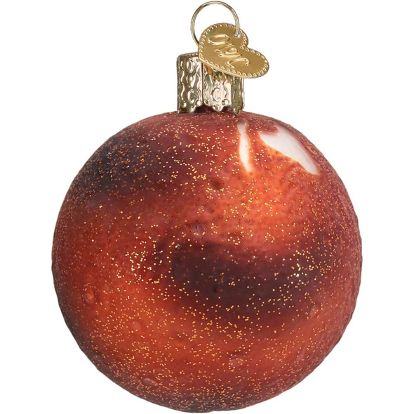 Old World Christmas Glass Blown Ornament for Christmas Tree, Planet Mars