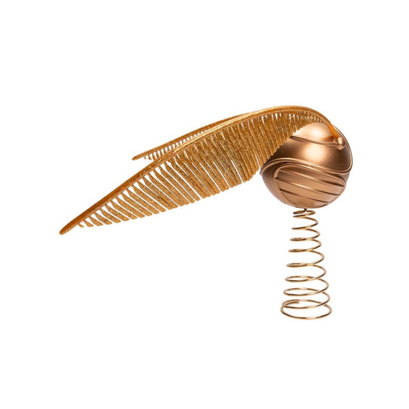 Kurt Adler UnLit Harry Potter Quidditch Snitch Treetop, Multicolor, 10"