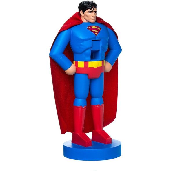 Kurt Adler Wooden Superman with Fabric Cape Nutcracker, 10"