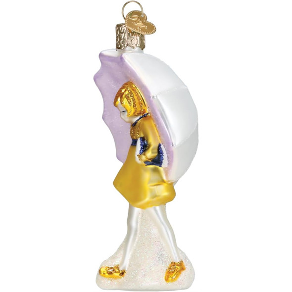 Old World Christmas Blown Glass Ornament for Christmas Tree, Morton Umbrella Girl