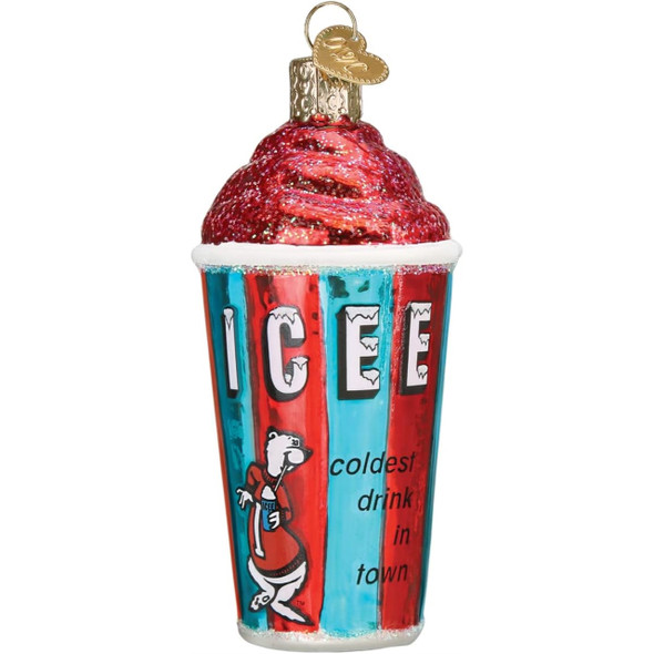 Old World Christmas Icee Blown Glass Holiday Ornament