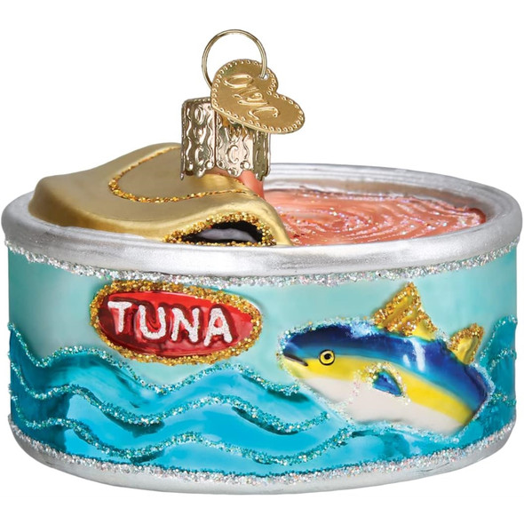 Old World Christmas Glass Blown Ornament for Christmas Tree, Canned Tuna