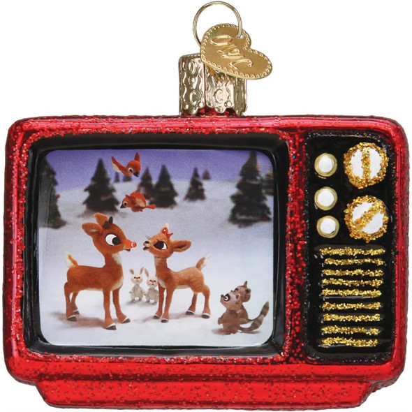 Old World Christmas Blown Glass Ornament for Christmas Tree, TV Classic
