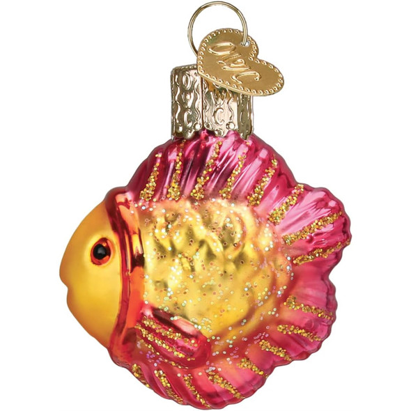 Old World Christmas Mini Glass Blown Ornament for Christmas Tree, Tropical Fish (With OWC Gift Box)