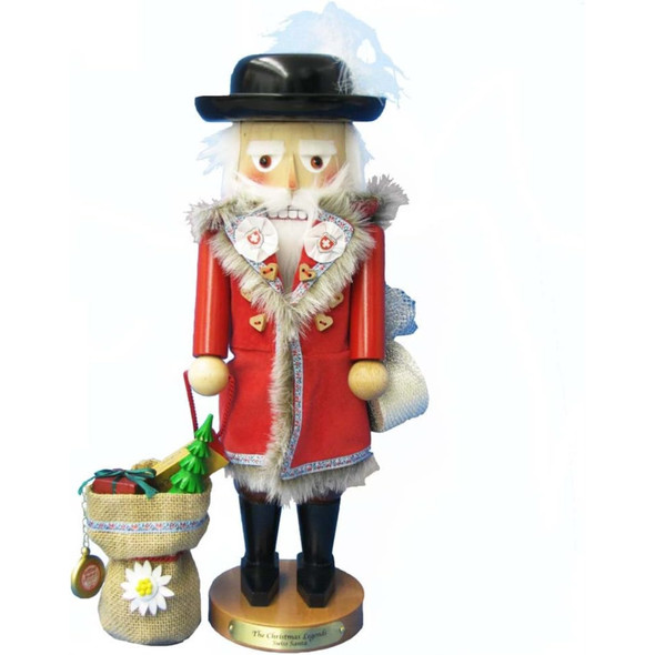 Steinbach Kurt Adler Limited Edition Signed Swiss Santa, Wind-Up Musical Nutcracker, 17"
