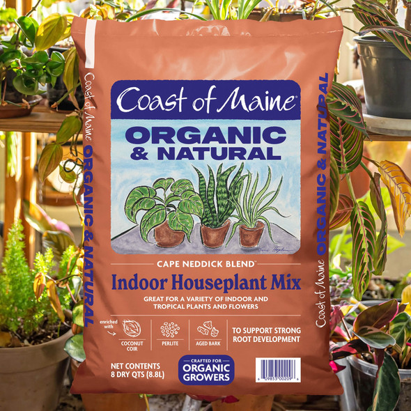 Coast of Maine Cape Neddick Blend, Organic and Natural Indoor Houseplant Potting Mix