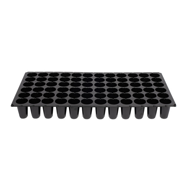 SUNPACK 21" x 11" Heavy Duty 72-Cell Circular Insert Tray, Black, 2.5"