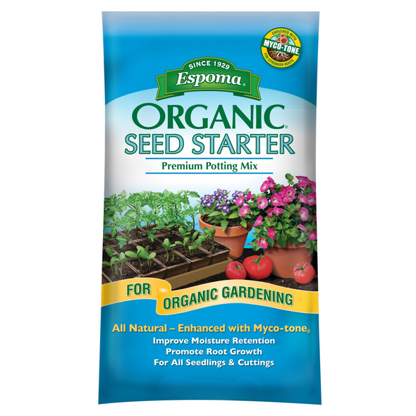 Espoma Organic Seed Starter Premium Potting Soil Mix with Myco-tone, All Natural & Organic Mix for Organic Gardening