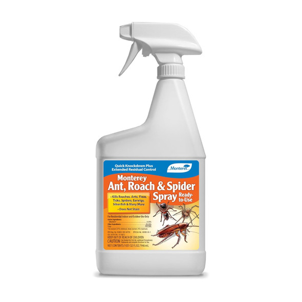Monterey Ready to Use Ant, Roach, and Spider Spray Bottle, 32fl oz