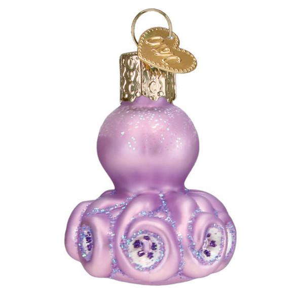 Old World Christmas Blown Glass Ornament for Christmas Tree, Mini Octopus (with OWC Gift Box)