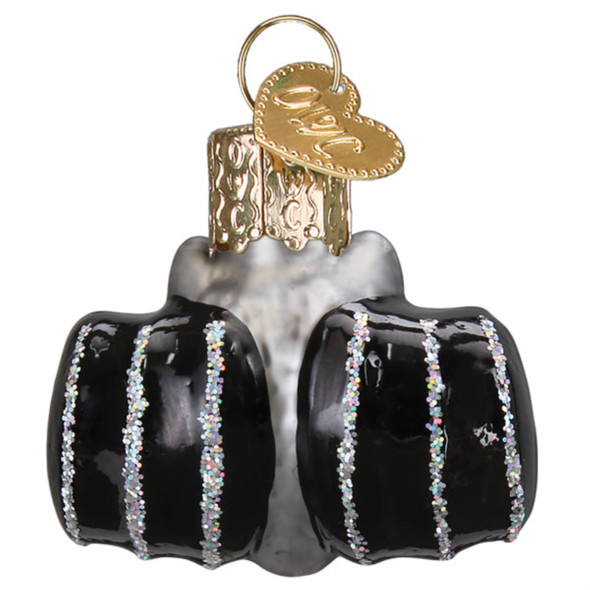 Old World Christmas Blown Glass Ornament for Halloween, Mini Bat