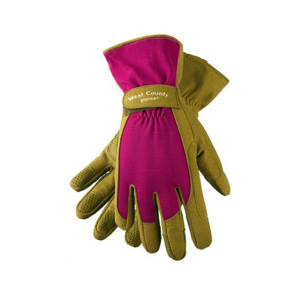 West Chester Protective Classic Gardener Gloves Small, Berry, w/ Extended Cuff