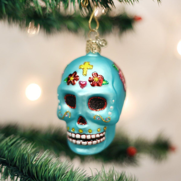 Old World Christmas Blown Glass Ornament for Christmas Tree, Day Of The Dead