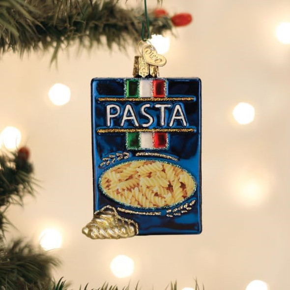 Old World Christmas Blown Glass Ornament for Christmas Tree, Box Of Pasta