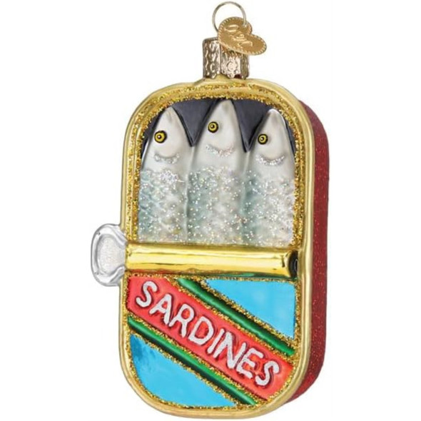 Old World Christmas Blown Glass Ornament for Christmas Tree, Sardines (with OWC Gift Box)