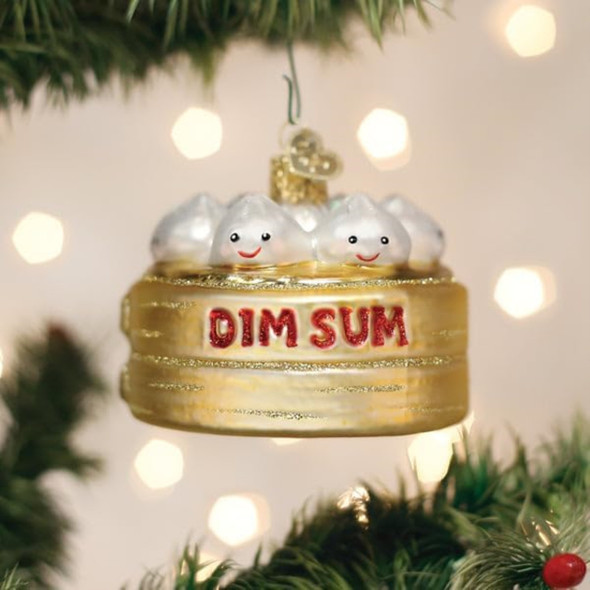 Old World Christmas Blown Glass Ornament for Christmas Tree, Dim Sum (with OWC Gift Box)