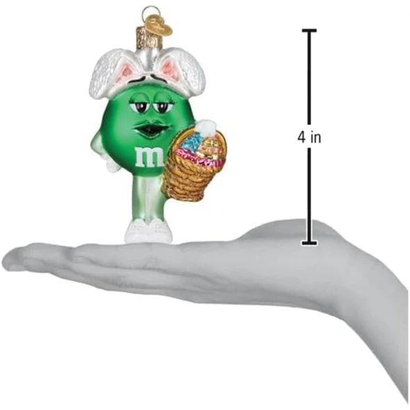 Old World Christmas Blown Glass Ornament Collection, M&M'S Green Easter