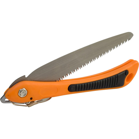Flexrake Triple-Cut Folding Saw with Ergonomic ABS Handle, Orange, 7"