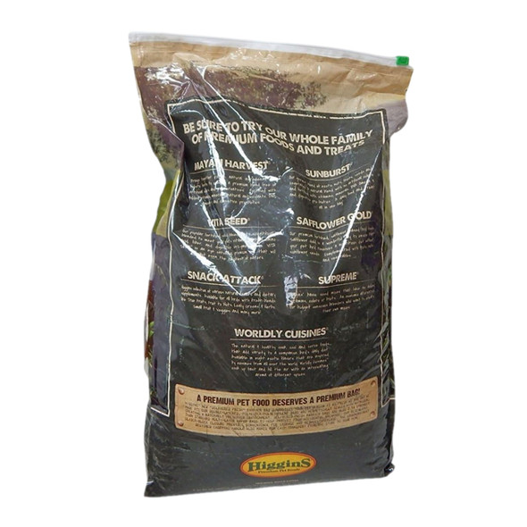 Higgins Sunburst Gourmet Bird Food Blend for Parrots, Food and Treat in One, 25lbs