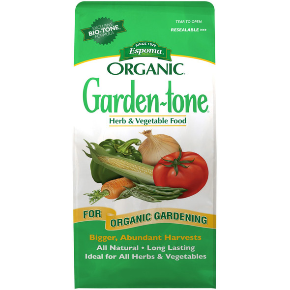 Espoma Organic Garden-tone 3-4-4 Herb & Vegetable Food for Organic Gardening, Bigger, Abundant Harvests