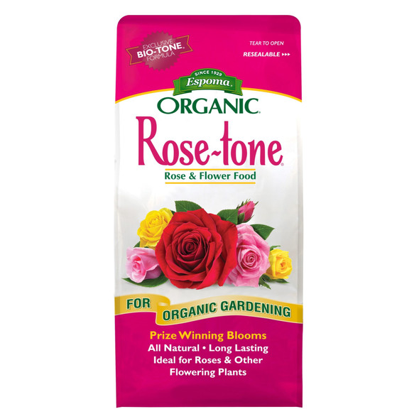 Espoma Organic Rose-tone 4-3-2 Organic Plant Food for All Types of Roses and Other Flowering Plants, Promotes Vigorous Green Growth and Abundant Blooms