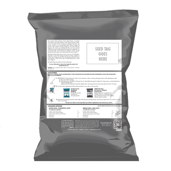 Jonathan Green Black Beauty Rocky Mountain Colorado Lawn Grass Seed