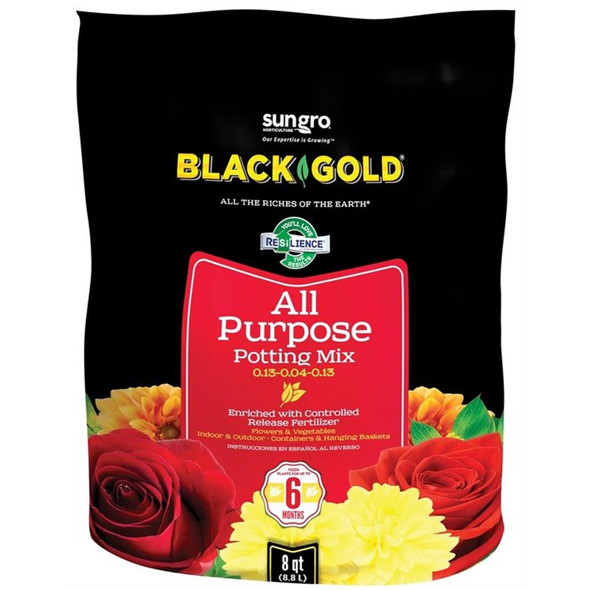 Black Gold All Purpose Potting Mix with Controlled Release Fertilizer