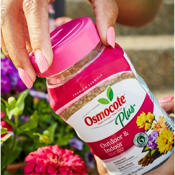Osmocote 15-9-12 Smart-Release Plant Food Plus, Granules, Indoor Outdoor Use, 1 lb