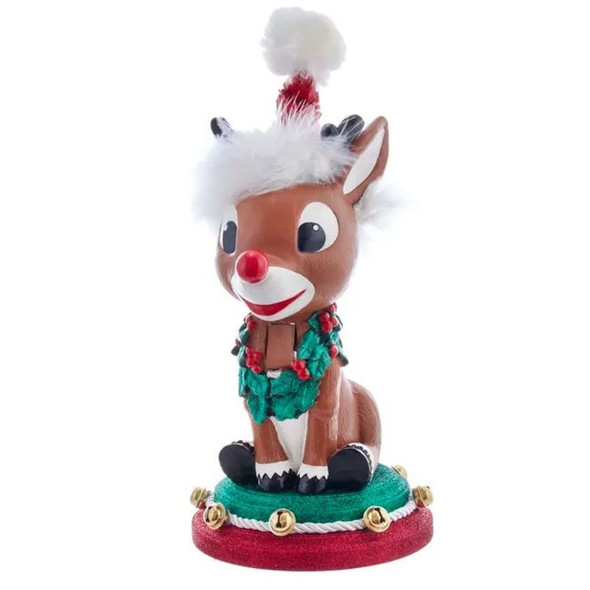 Kurt Adler Hollywood Rudolph the Red Nose Reindeer Nutcracker, 12in