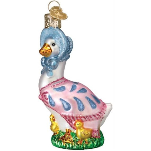 Old World Christmas Blown Glass Ornament for Christmas Tree, Jemima Puddle-Duck