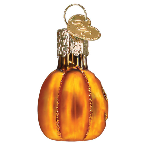 Old World Christmas Blown Glass Mini Ornament for Tree, Jack O'Lantern