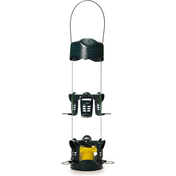 Brome Mega Bird Feeder – Large Capacity Tube Feeder for Wild Birds, 4lb Capacity Brome Mega Bird Feeder – Large Capacity Tube Feeder for Wild Birds, 4lb Capacity