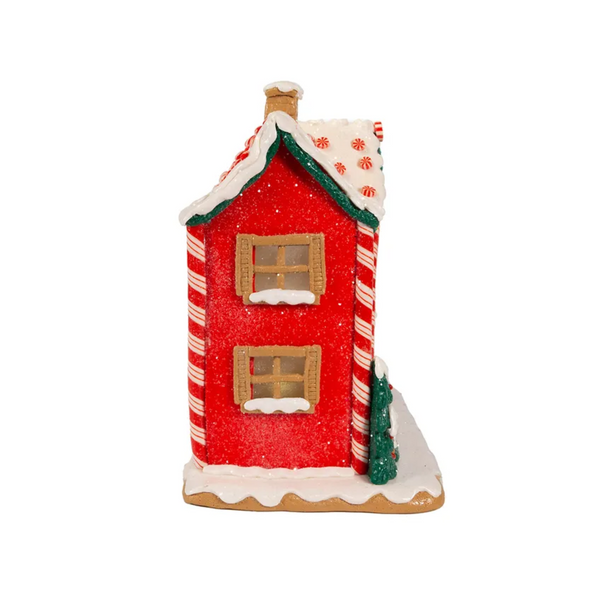 Kurt Adler Battery Operated Music Box Gingerbread House, 9.5in Kurt Adler Battery Operated Music Box Gingerbread House, 9.5in