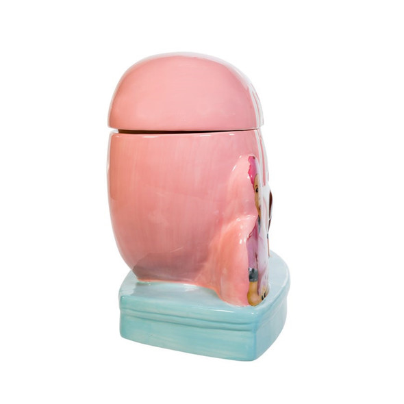 Kurt Adler I Love Lucy Chocolate Factory Cookie Jar Holiday Table Decoration, Pink, 9.6" Kurt Adler I Love Lucy Chocolate Factory Cookie Jar Holiday Table Decoration, Pink, 9.6"