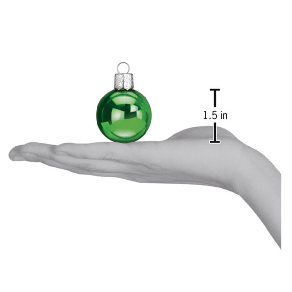 Old World Christmas Mini Blown Glass Ornaments, Classic, 1.5in (Pack of 12)
