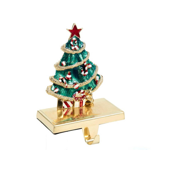 Kurt Adler Christmas Stocking Holder with Retractable Hook, Christmas Tree