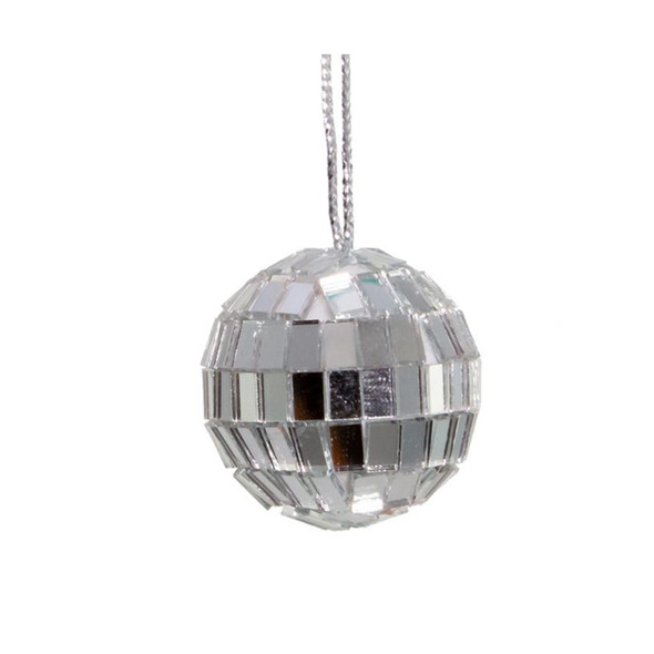 Kurt Adler Petite Treasures Glass Disco Ball Ornament, 1.25in (Pack of 12)
