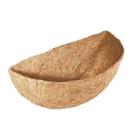 Gardener Select Half-Round Coco Liner for Outdoor Wall Baskets & Planters, 18"