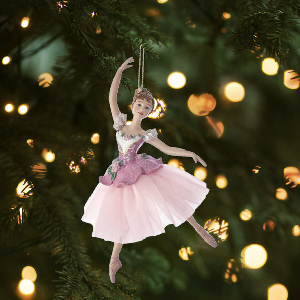 Kurt Adler Nutcracker Suite Waltz of Flowers Ballerina Resin Christmas Tree Ornament