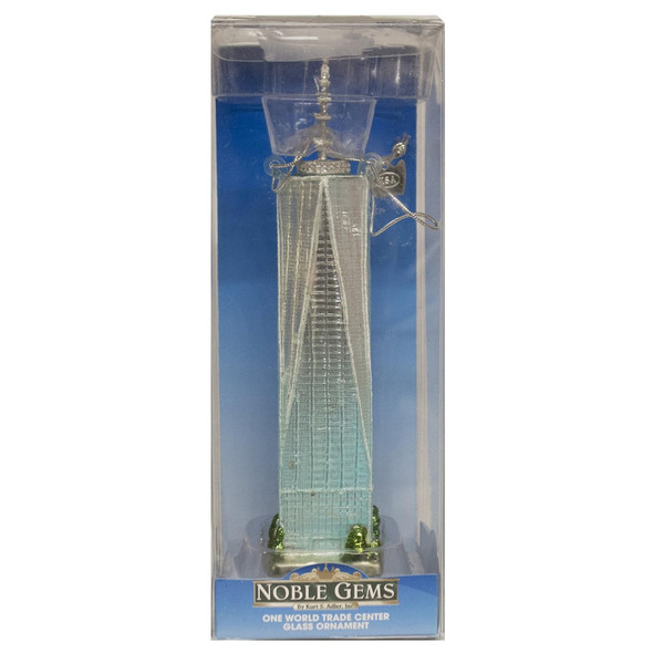 Kurt Adler Noble Gems Glass Ornament for Christmas Tree, Freedom Tower