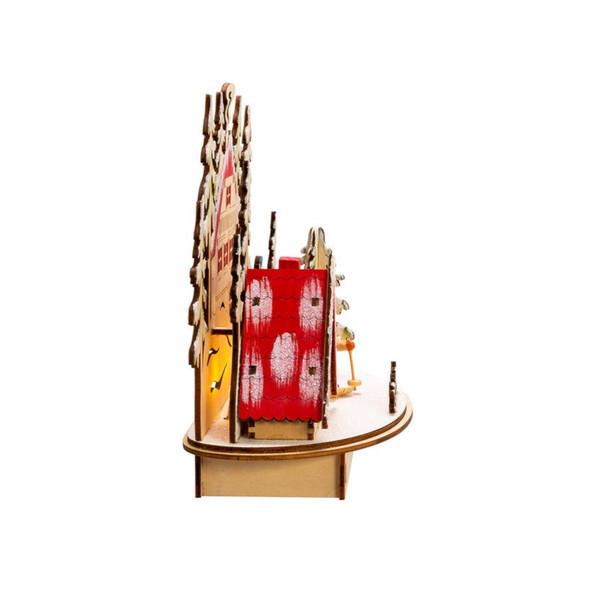 Kurt Adler Battery-Operated Light-Up LED Wooden Ski Resort Village Kurt Adler Battery-Operated Light-Up LED Wooden Ski Resort Village