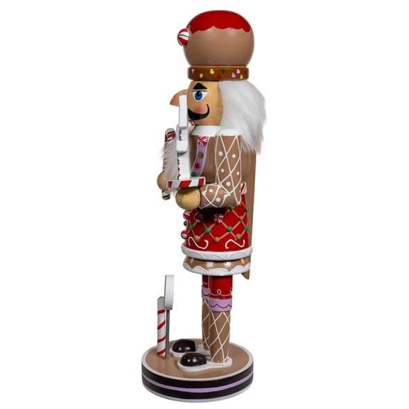 Kurt Adler Wooden Hollywood Nutcracker Collection, Gingerbread, 12in