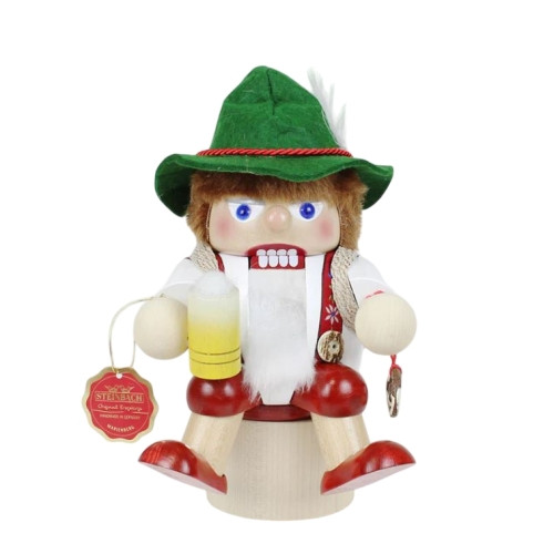Steinbach Wooden Christmas Shelf-Sitter Nutcracker, Bavarian, 7.8"