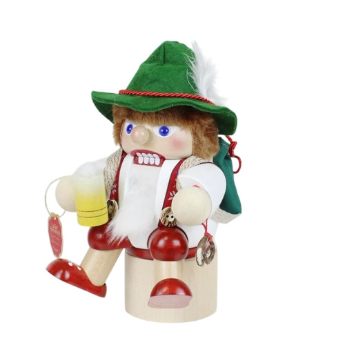 Steinbach Wooden Christmas Shelf-Sitter Nutcracker, Bavarian, 7.8"