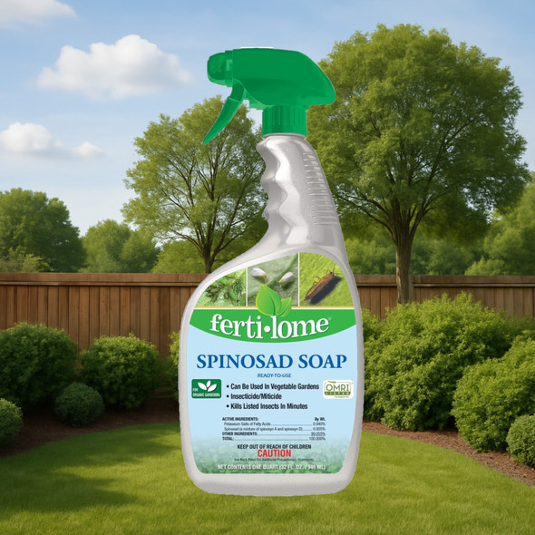 Fertilome Ready to Use Spinosad Soap Insecticide and Miticide Spray, 32 fl oz